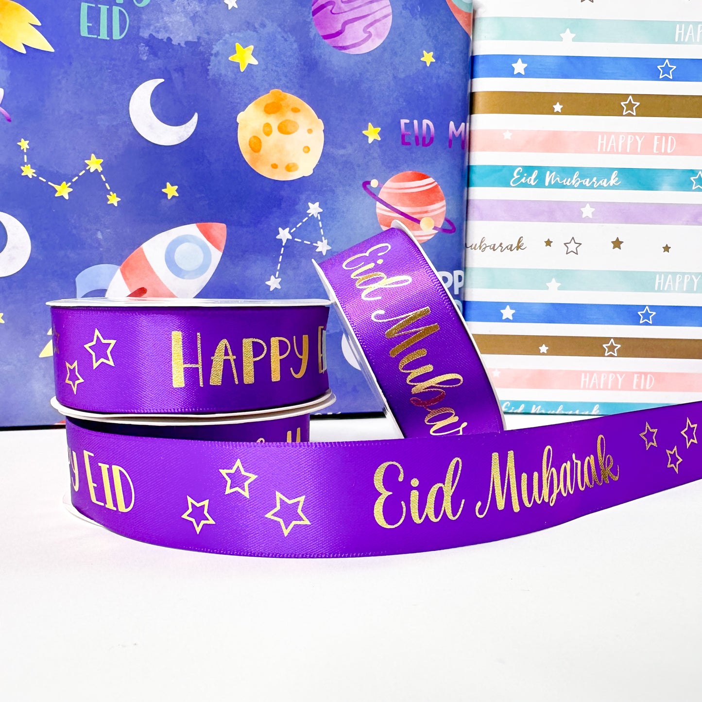 Eid & Mubarak Satin Ribbon